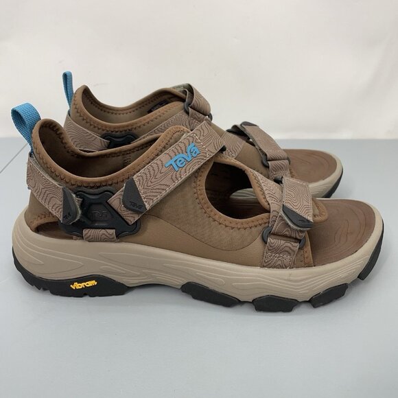 Teva Grandview Max Hiking Sandals Outdoor Adjustable Comfort Brown Mens 12 - Picture 1 of 12